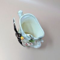 1950s Thames Japan Duck Watering Can – Vintage Hand-Painted Ceramic Figural Vase