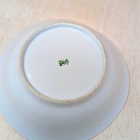Antique P.K. Silesia Floral Porcelain Bowl – Edwardian Romantic Serene Centerpiece
