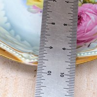 Antique P.K. Silesia Floral Porcelain Bowl – Edwardian Romantic Serene Centerpiece