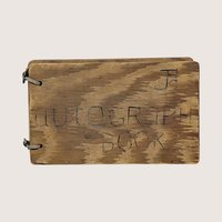 1948 Hand-Carved Wooden High School Autograph Book 