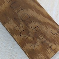 1948 Hand-Carved Wooden Autograph Book – Vintage High School Ephemera