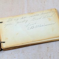 1948 Hand-Carved Wooden High School Autograph Book 