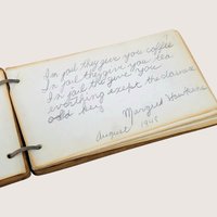 1948 Hand-Carved Wooden High School Autograph Book 