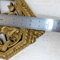 1976 Homco Gold Musical Instrument Plaques – Set of 3 Vintage Wall Art