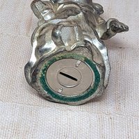 Mid-Century Cast Metal Clown Bank – Vintage Industrial