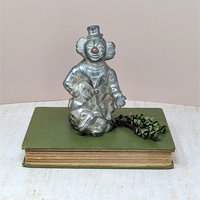 Mid-Century Cast Metal Clown Bank – Vintage Industrial