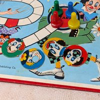 1950s Whitman Up and Down Game – Vintage Clown Board Game Ephemera