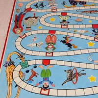 1950s Whitman Up and Down Game – Vintage Clown Board Game Ephemera