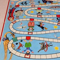 1960s Whitman Up and Down Game – Vintage Clown Board Game Ephemera