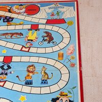 1950s Whitman Up and Down Game – Vintage Clown Board Game Ephemera