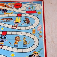 1960s Whitman Up and Down Game – Vintage Clown Board Game Ephemera