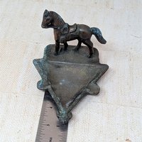 1930 John Wright Horse Cast Metal Ashtray