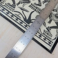 Mid-Century Cambodian Rice Paper Rubbing Wall Art