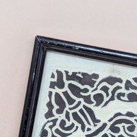 Mid-Century Cambodian Rice Paper Rubbing Wall Art