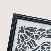 Mid-Century Cambodian Rice Paper Rubbing Wall Art