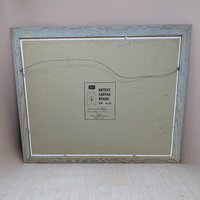 1973 Harriet Ellis Raggedy Ann Painting – Vintage Folk Art Canvas Board