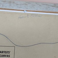 1973 Harriet Ellis Raggedy Ann Painting – Vintage Folk Art Canvas Board