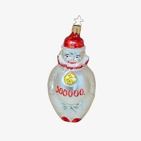 Vintage Inge-Glas "500,000" Milestone Clown Ornament