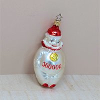 Vintage Inge-Glas "500,000" Milestone Clown Ornament