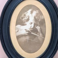 Vintage M.B. Parkinson "Cupid Asleep" Print 