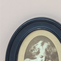 Vintage M.B. Parkinson "Cupid Asleep" Print – Framed Victorian Sepia Gallery Art