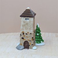 Vintage Dept 56 Silo and Hayshed Village Set
