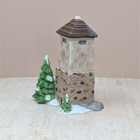 Vintage Dept 56 Silo and Hayshed – Heritage Village Porcelain Landscape Set
