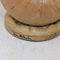 1983 Tom Clark Sandy Shell Sculpture – Vintage Cairn Studio Gnomeworld Figurine