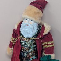 1990s Roman Inc Santa with Toy Sack – Classic Old World Holiday Display