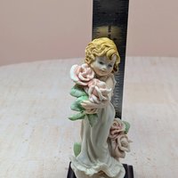 1999 Giuseppe Armani "Rosette" Figurine | Vintage Italian Florence Sculpture