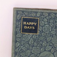 1904 Shakespeare Birthday "Happy Days" Leather-Bound Book