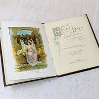 1904 Shakespeare Birthday "Happy Days" Leather-Bound Book