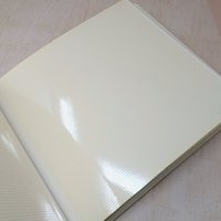 Vintage Memories Photo Album – Large White Gold Embossed Scrapbook 