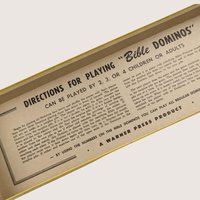 1960s Warner Press Bible Dominos Game