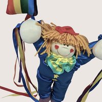 1984 Dakin Plush Clown Hanging