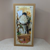 2000 Grandeur Noel Fabric Santa – Serene  Rustic Holiday Decor