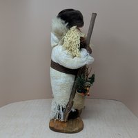 2000 Grandeur Noel Fabric Santa – Serene  Rustic Holiday Decor