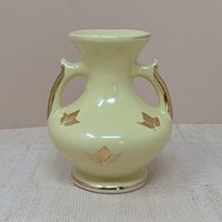 Vintage Yellow & Gold Ceramic Vase Collection – Mid Century Spring Decor