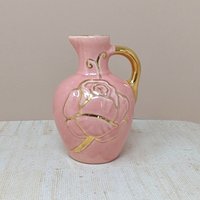 1940s Hull Magnolia & Pink Pitcher Trio – Mid Century Spring Decor