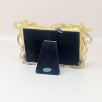 Vintage Jeweled High Heel Enamel Photo Frame 