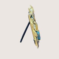 Vintage Jeweled High Heel Enamel Photo Frame 