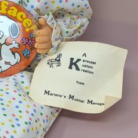 Marianne’s Musical Menagerie Clown – Polka Dot Shelf Sitter with Snoopy Button