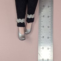 Vintage Kingstate Porcelain Harlequin – Purple & Silver Jester Doll