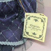 Vintage Kingstate Porcelain Harlequin – Purple & Silver Jester Doll