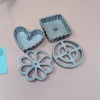 Nordic Ware Double Rosette & Timbale Iron – Vintage Heavy Aluminum Baker's Set