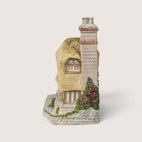 Signed Vintage David Winter Cottage: Audrey's Tea Room Miniature Sculpture