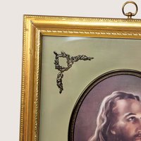 1950s Turner Head of Christ Framed Warner Sallman Lithograph
