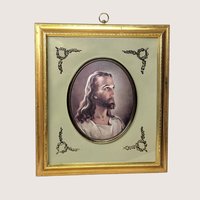 1950s Turner Head of Christ Framed Warner Sallman Lithograph