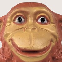 Vintage Wing Inc Plastic Monkey Bank: Retro Toy Coin Holder