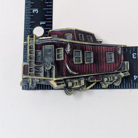 1976 Chicago Caboose Enamel and Metal Belt Buckle